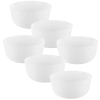 KOMPLET Miski STRIPE ryflowane 760ml 6 sztuk szkło opal